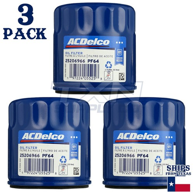 #ad #ad 3 Pack GM ACDelco PF64 Engine Oil Filter CASE 25206966 $23.77
