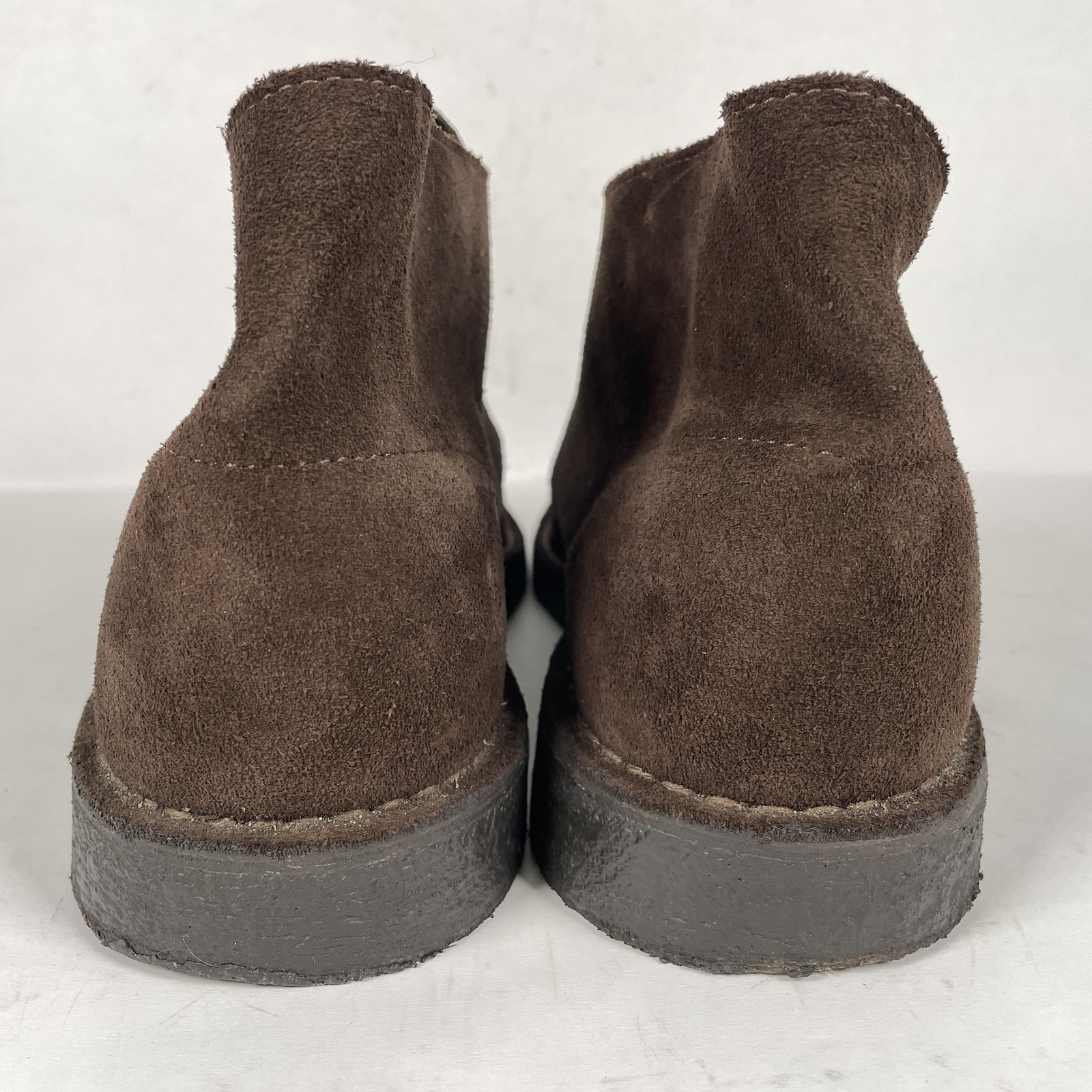 SAOLA Clarks Originals Desert Boots uomo taglia 11 M marrone scamosciato chukka suola crepe scarpe