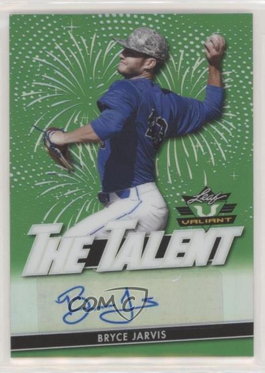 2020 Leaf Valiant The Talent Green Prismatic 25/99 Bryce Jarvis #TT-BJ2 Auto 1u6