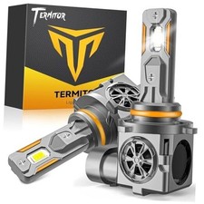 Upgraded LED Bulbs, 55,000LM Brightness, 6500K Cool White, 1:1 Halogen 9005/HB3