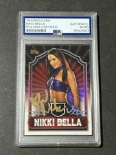 NIKKI BELLA 2011 TOPPS WWE CHAMPIONS SIGNED AUTOGRAPHED CARD PSA/DNA CERTIFIED