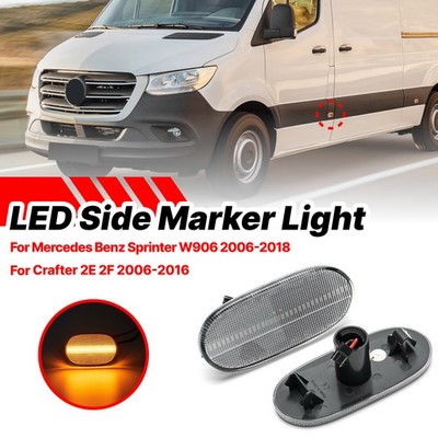 For Mercedes-Benz Sprinter W906 06-18 Marker Light Indicator Crystal Clear 2X