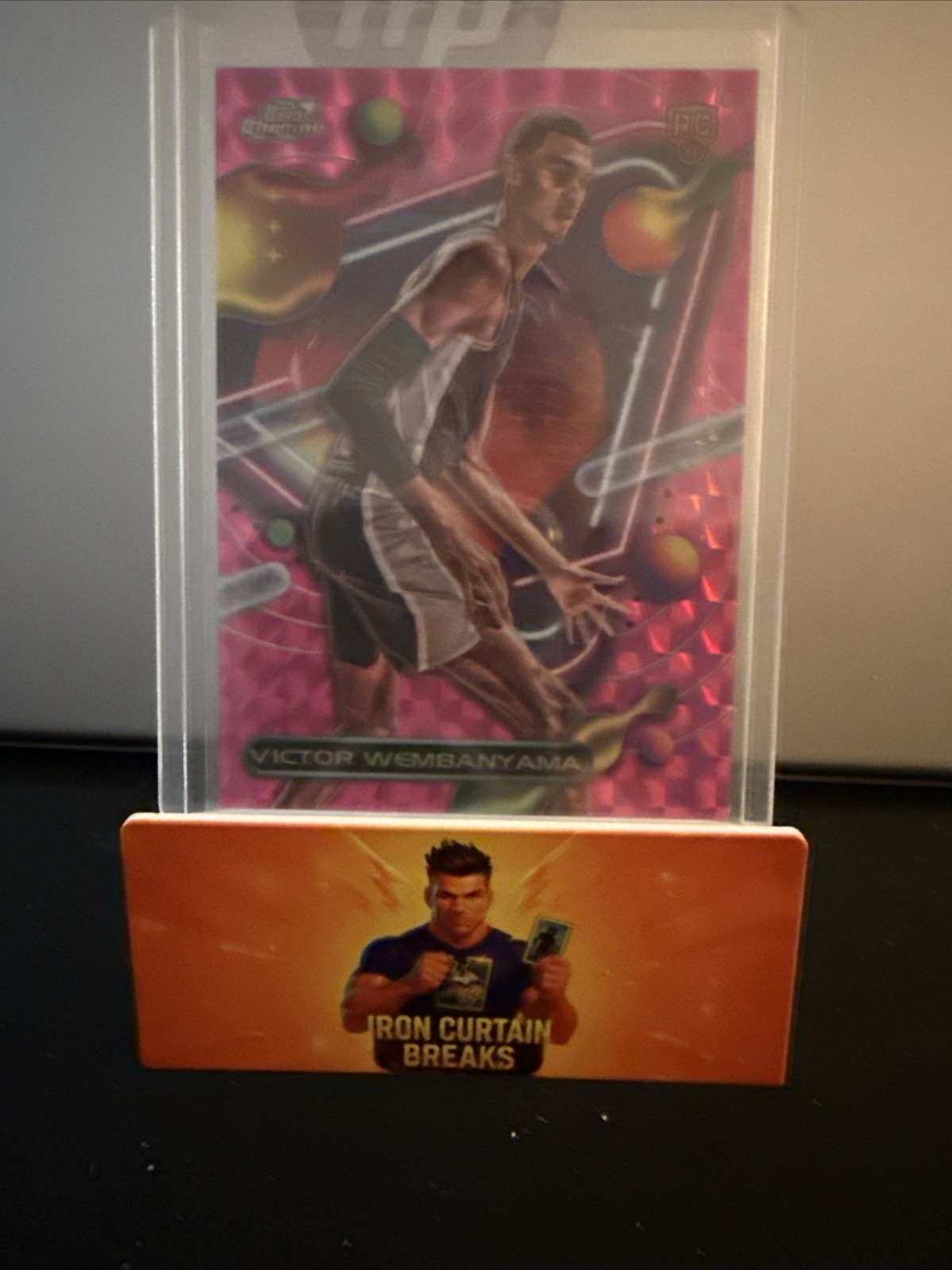 2023-24 Topps Cosmic Chrome - Victor Wembanyama #151 Pink Galaxy Refractor (RC)