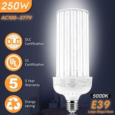 250W Industrial Grade Cob Bulb LED Corn Light E39 Base Replacement 1200W MH HPS