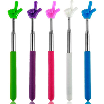 Extendable telescopic pointer for teachers, stainless steel, for presentations,