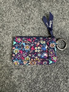Vera Bradley Disney Sensational Mickey Mouse Zip ID Case Wallet Key Chain