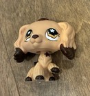 Littlest Pet Shop LPS Cocker Spaniel #575 Tan Brown Dipped Ears Flower Eyes — photo 9