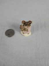 Wee Forest Folk Littlest Angel Annette Petersen 1981 Pink Mouse Mice Harp