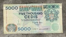 Ghana 🇬🇭 5000 Cedis Banknote