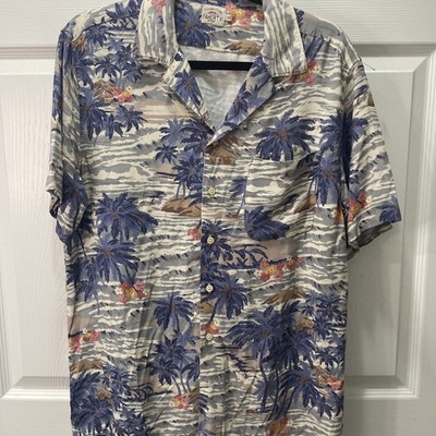 Faherty Loop Collar Camp Shirt Size Medium