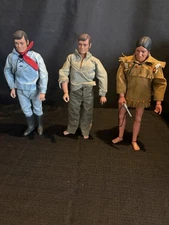 Vintage 1973 The Lone Ranger (2) And Tonto Action Figure Toy Doll Gabriel 10”