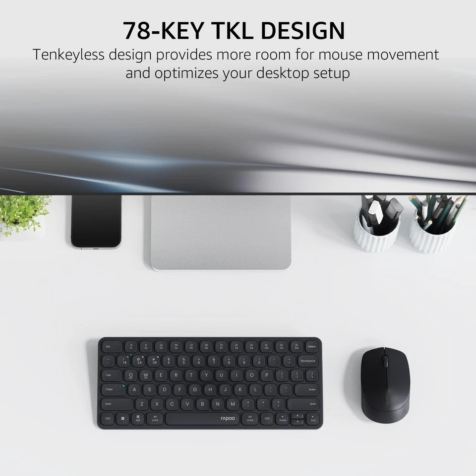 9010M Multi-Device Keyboard and Mouse Combo 2.4GHz Bluetooth Wireless - Image 3 of 4