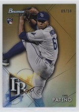 2021 Bowman Sterling Rookies Gold Refractor 9/50 Luis Patino Patiño #BSR-81 0m8
