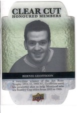 2021-22 Upper Deck Clearcut Honoured Members #HOF-109 #014/100 Bernie Geoffrion