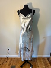 Cider Satin Slip Maxi Dress Going Out L