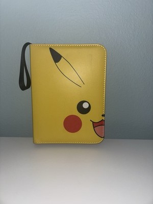 Pikachu Pokemon 3-Ring Mini Binder Card Holder with 50 Card Pages