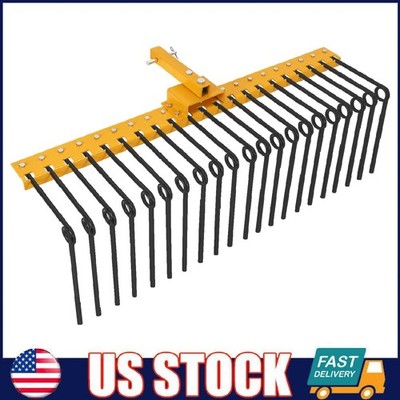 60'' Tow-Behind Pine Straw Landscape Rake for Tractor, ATV/UTV ,2'' Receiver Hitch