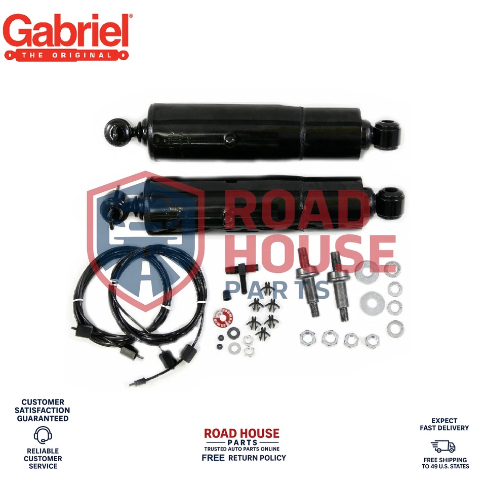 Gabriel HiJackers Adjustable Air Shock Strut Rear Pair Heavy Duty Load Leveling - Image 4 of 4