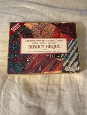 PIATNIK MADE IN AUSTRIA BOX SET CREATIVE  PAPERS BIBLIOTHEQUE PLAYING CARDS MCM