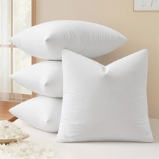 18x18 Pillow Inserts Feather  Down Decorative Throw Pillows Pack of 4
