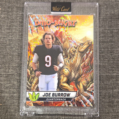 Wild Card Dino-Might 2026 Joe Burrow Dino Eruption 1/1 #DMDST5-JB