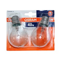 2 X Osram GlüHbirne 40W B22D Klar GlüHlampe 40 Watt Warmweiß 2700K Dimmbar