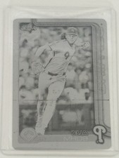 2025 Topps Chrome Alec Bohm BLACK PRINTING PLATE 1/1 #57 Phillies 1 of 1
