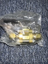 1x Swagelok Whitey B-62TS6 Brass 3-Piece Ball Valve 3/8  