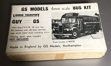 GS Models 4mm Metal Bus Kit. 1954 Guy Single Decker. Unused.