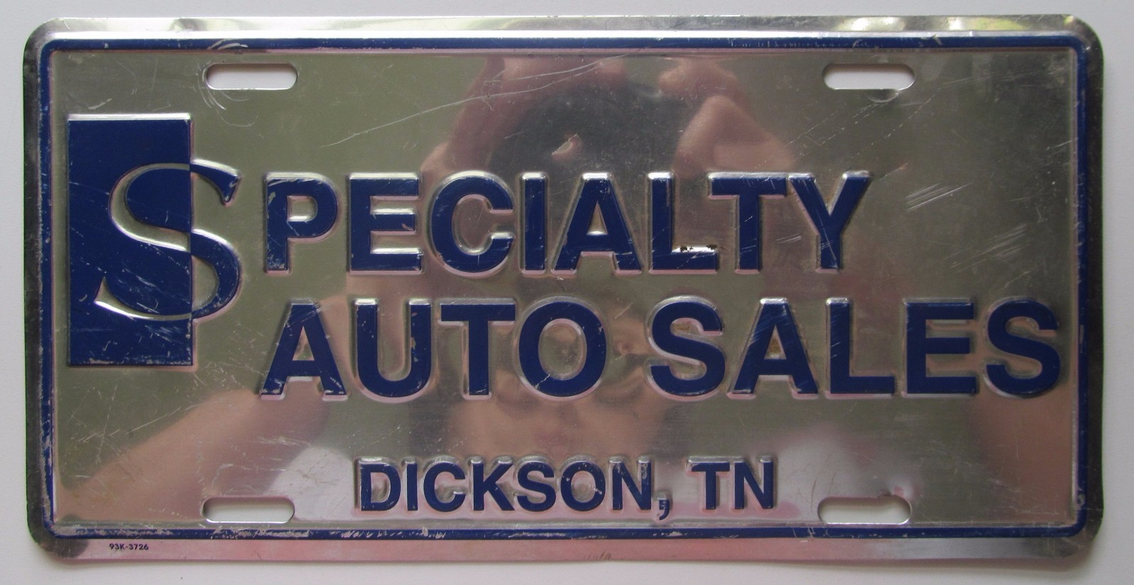 1993 SPECIALTY AUTO SALES Dickson Tennessee BOOSTER License Plate eBay