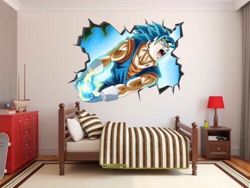 Décor mural Dragon Ball décalcomanie super vinyle décor mural 3D smash Goku  - Photo 1/1