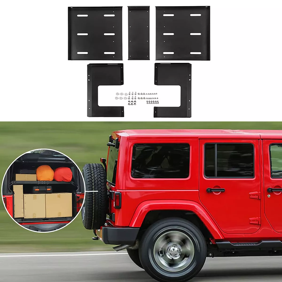 Jeep wrangler rear cargo rack new arrivals