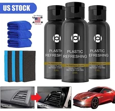 3× Plastic Parts Refurbish Agent Car Exterior Restorer Plastic PartsRefurbis USA