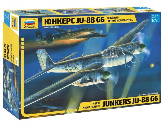 ZVEZDA 7269 1/72 Heavy Night Fighter Junkers Ju-88 G6
