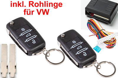 JOM 7105 ZV Klappschlüssel Fernbedienung für VW Polo 6R/6C inkl.Rohlinge 09-17