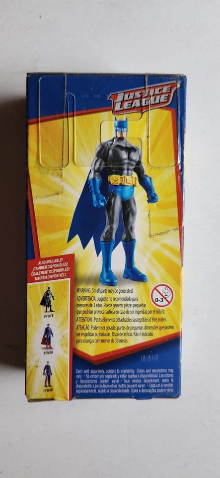 Экшн-фигурка Justice League Batman синяя серая (2017) 6 дюймов Mattel НОВАЯ DC FFN27 - Изображение 4 из 4