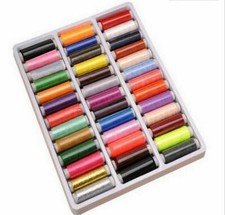 39 Colors Polyester Spool Sewing Threads Kit for Sewing Machine 109 Yard/ Roll