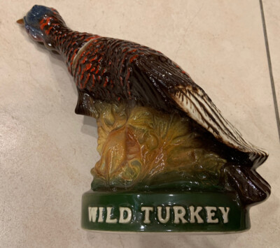1977 Austin Nichols WILD TURKEY Liquor Bottle Decanter 185