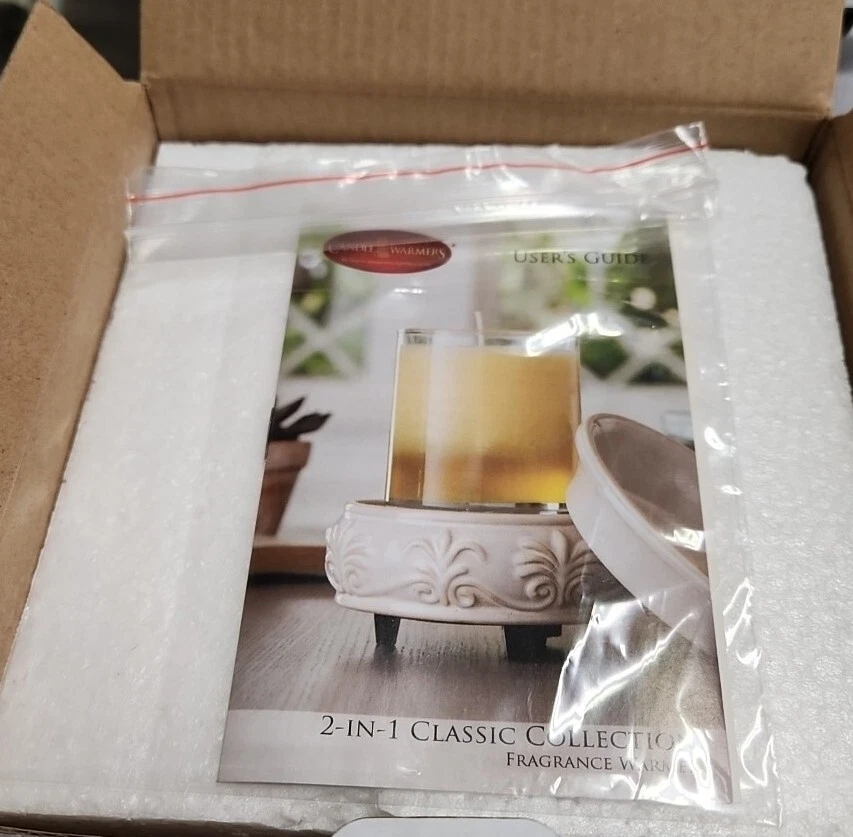 Calentador de velas y calentador de cera 2 en 1 arenisca cera sin llama A3 Foto 3 de 4