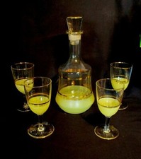 🟡 ANTICO SERVIZIO IN VETRO DI  MURANO EPOCA 1940/50-419