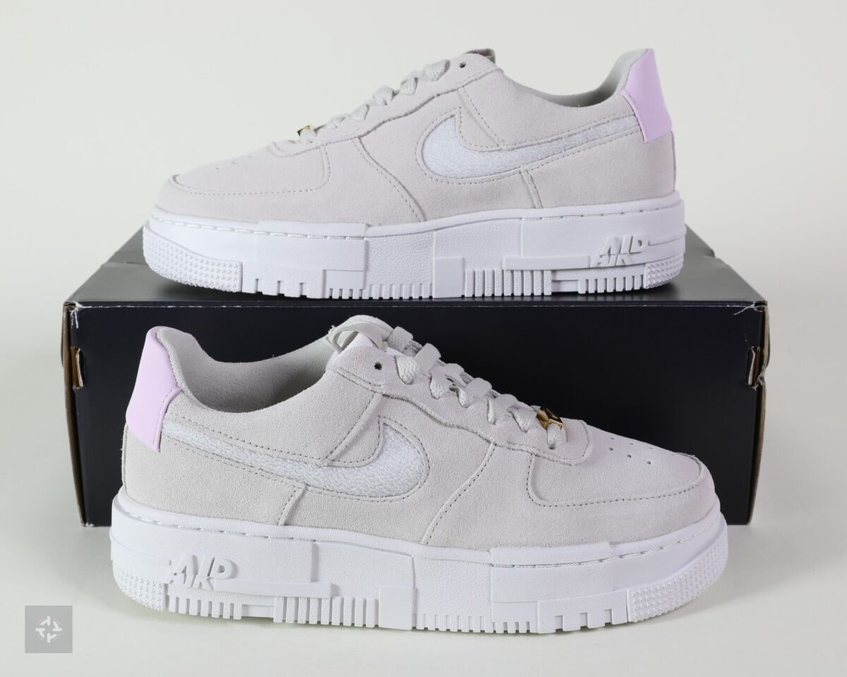 Nike Air Force 1 Pixel Beige Pink White Grey Shoes Womens Nike Air Force 1 Pixel Beige Pink White Grey Shoes Womens
