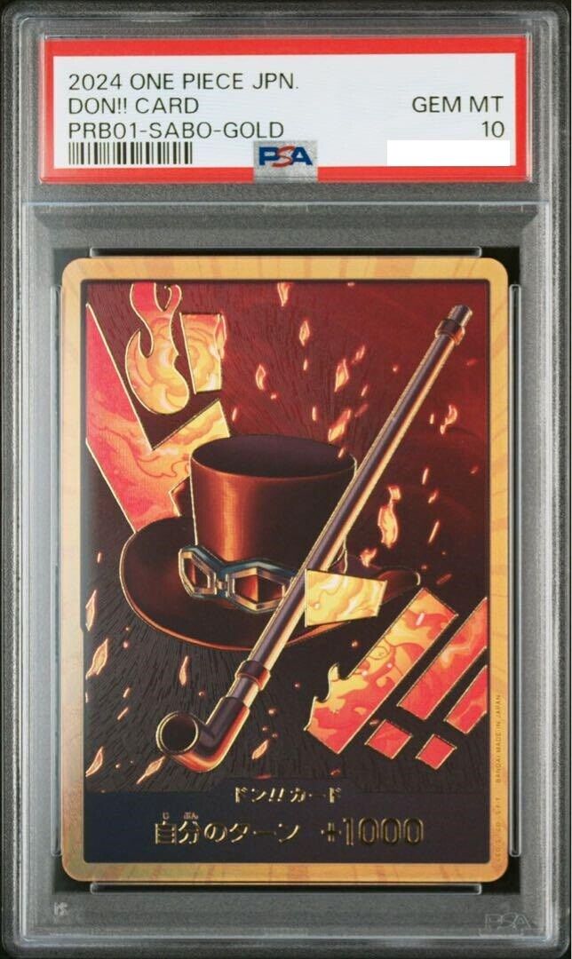 PSA 10 DON !! Card SABO Gold Frame ONE PIECE Card The Best PSA 10 DON !! Card SABO Gold Frame ONE PIECE Card The Best