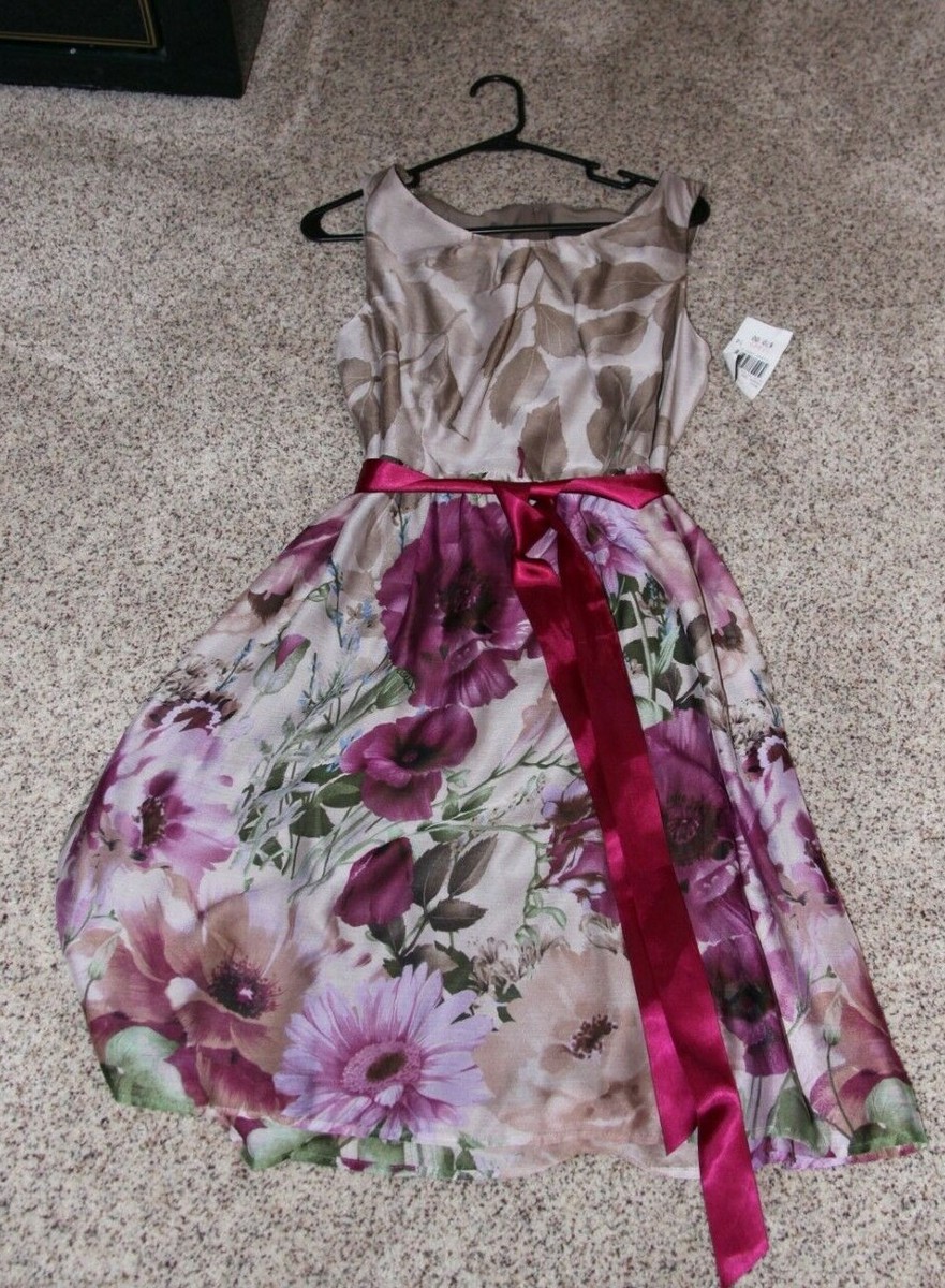 Wn Med-14 Connected mid knee length - Short Sleeve Floral Summer Dress | eBay Wn Med-14 Connected mid knee length - Short Sleeve Floral Summer Dress | eBay