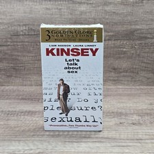Kinsey Let’s Talk About Sex VHS Liam Neeson Laura Linney (Resealed Tape)