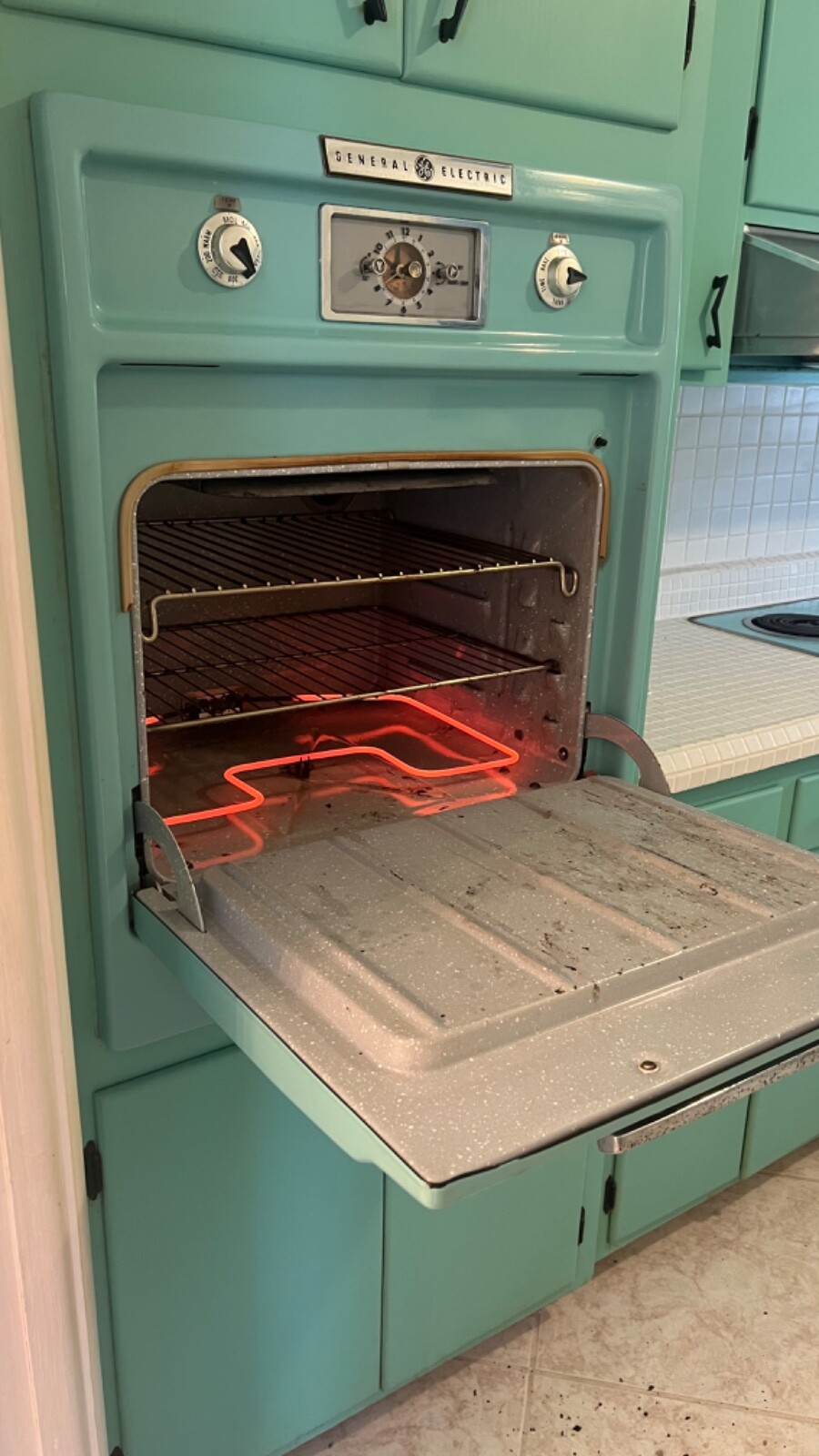 GE vintage electric wall mounted oven 1950’s eBay