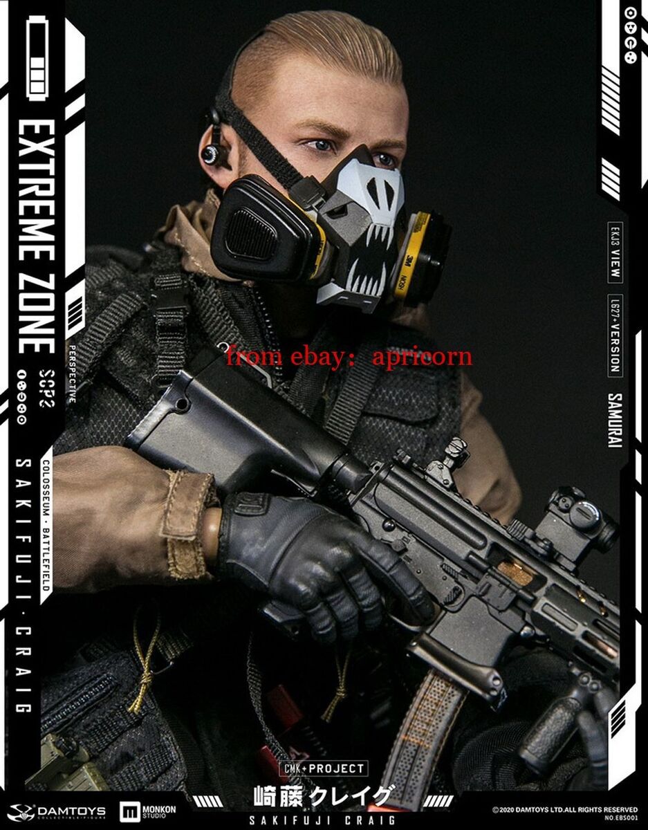 DAMTOYS EBS001 Extreme Zone 1/6 Sakifuji Craig Action Figure DAMTOYS EBS001 Extreme Zone 1/6 Sakifuji Craig Action Figure