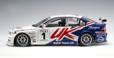 AUTOart 80544 2005 BMW 320I E46 WTCC #1 A. PRIAULKS DIECAST CAR MODEL 