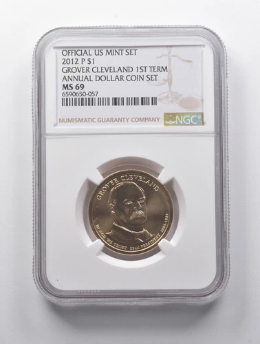 MS69 2012-P Grover Cleveland 1st Term Presidential $1 Annual Coin Set NGC *9061