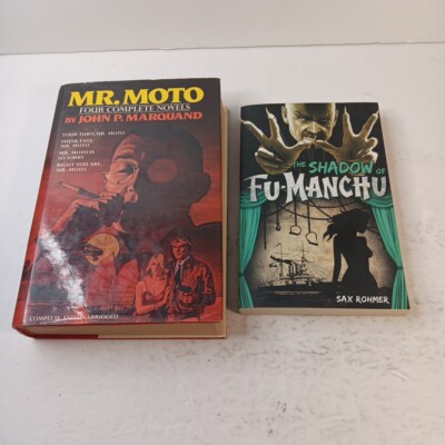 Mr. Moto: Four Complete Novels + The Shadow of Fu-Manchu Lot 2 Books