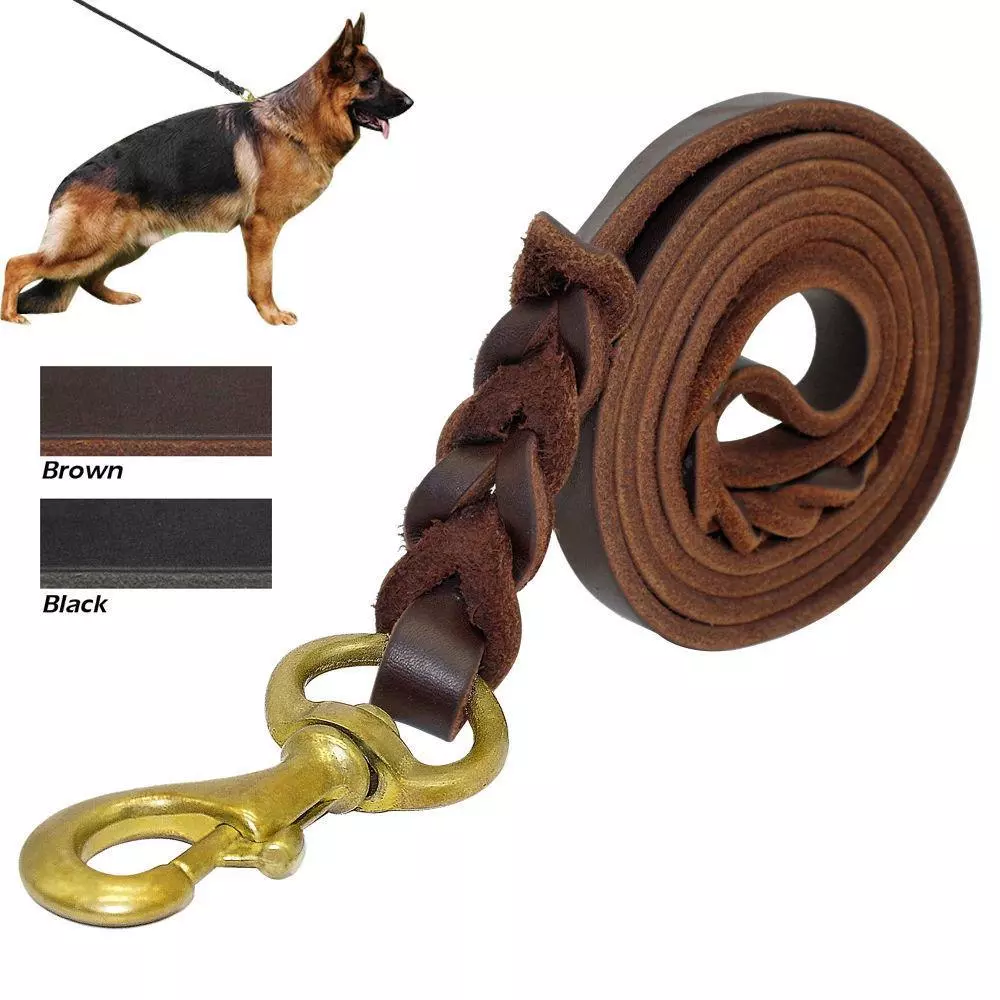 Best leather dog leash sales
